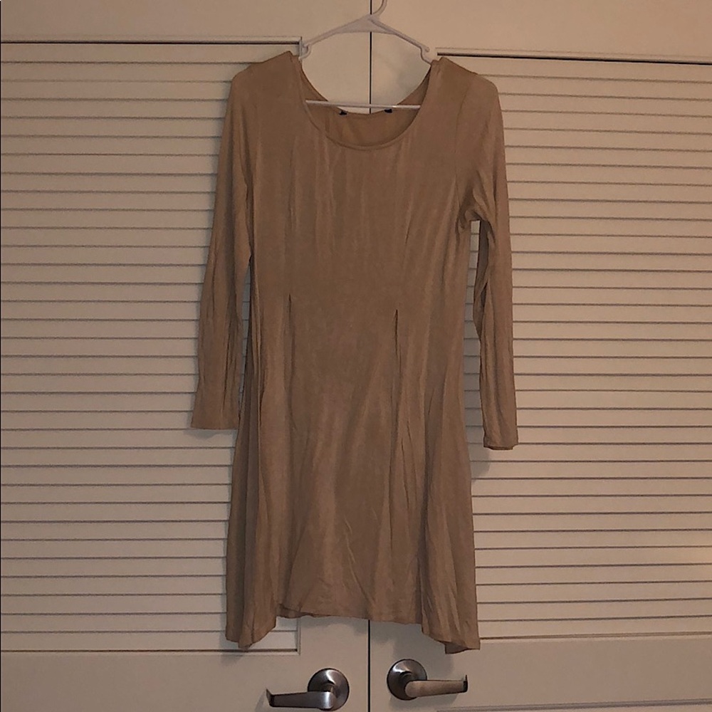 T-Shirt Dress - Tan